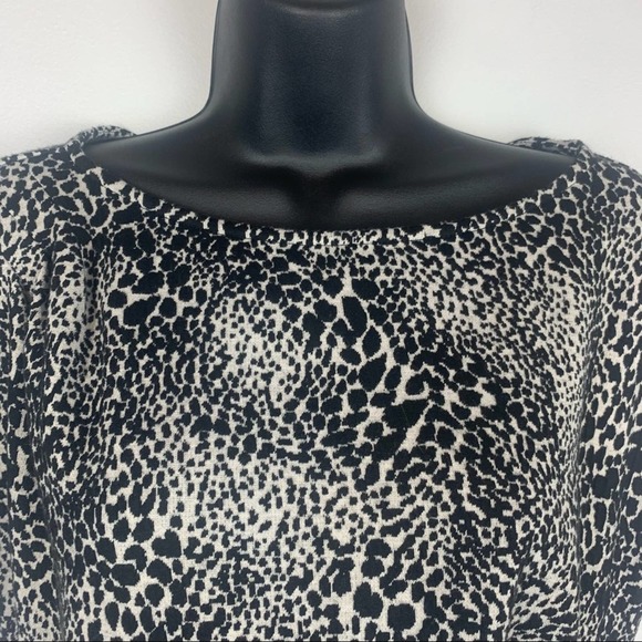 Ann Taylor Leopard Ruched Dress Size 6 Office And Business Attire - Picture 3 of 8